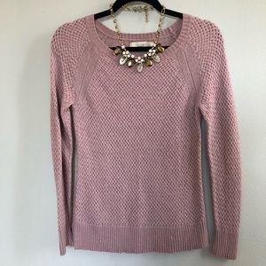 Ann Taylor LOFT Mauve Pink Sweater